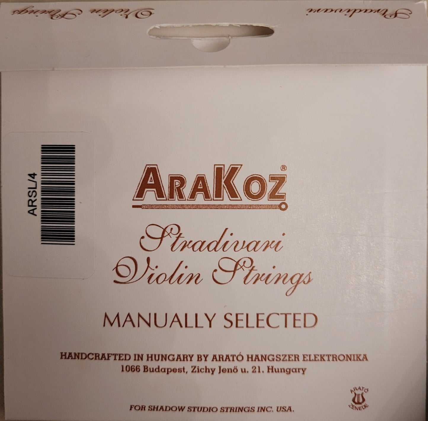 AraKoz Student Violin String Set - 4/4
