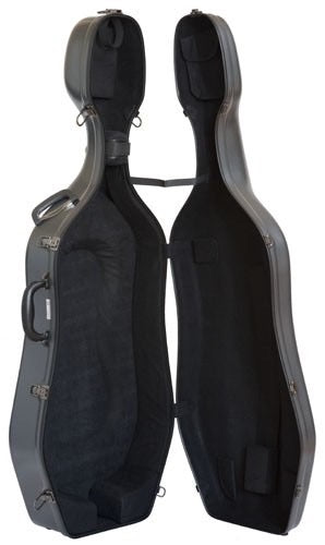 EASTMAN Fibertex Cello Case, charcoal - 4/4 Strings, Bows & More