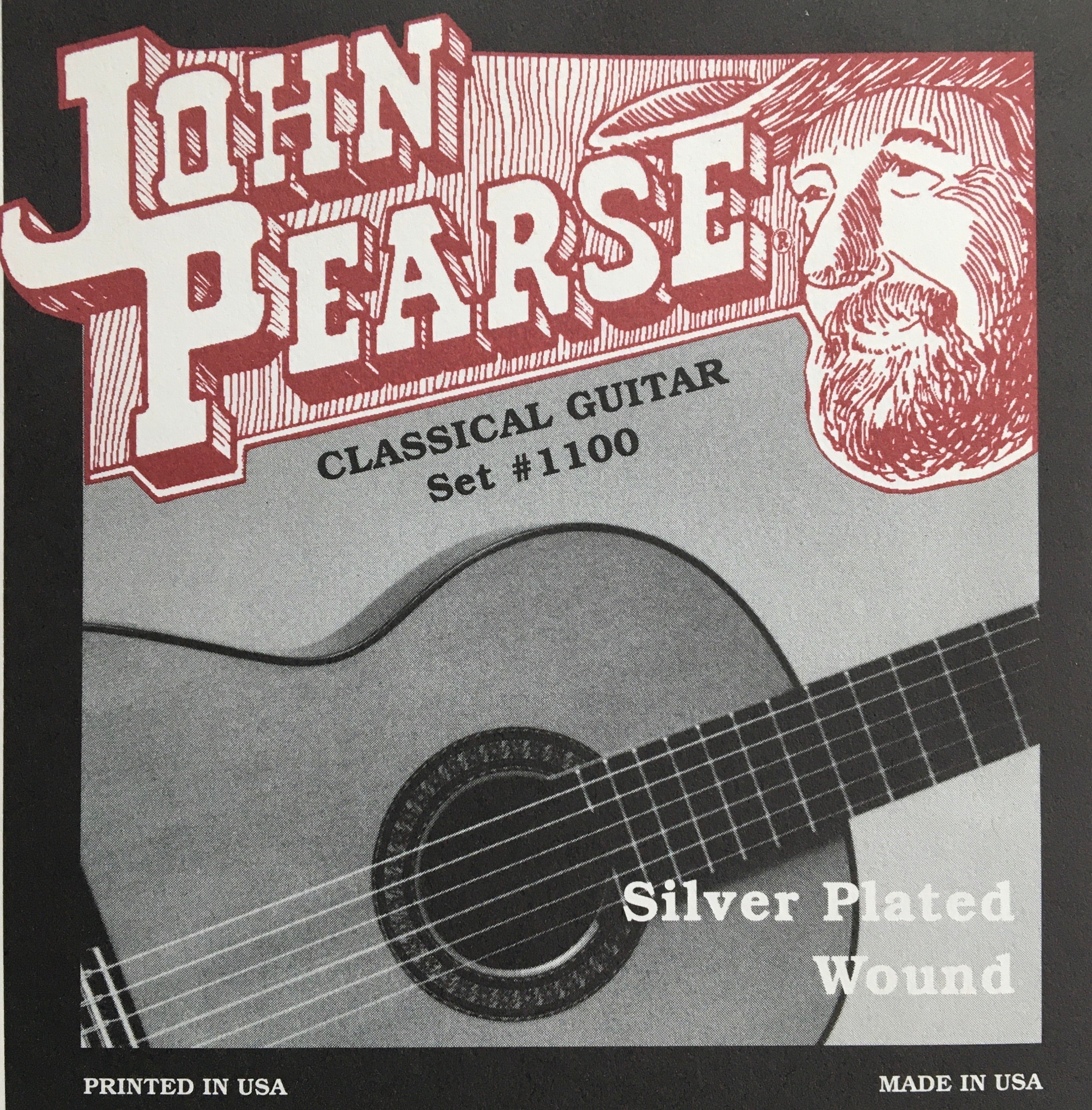 John Pearse 1100 Silver Plated Wound Classical Guitar Strings