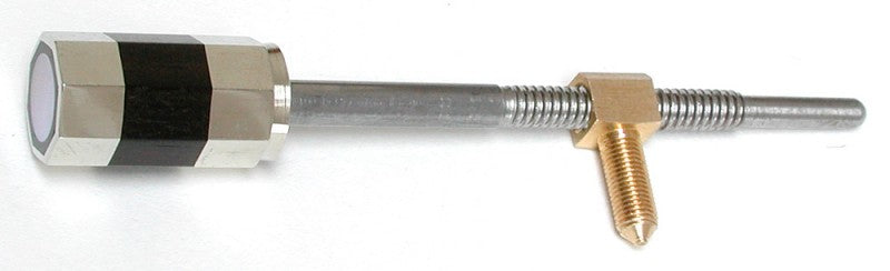 Violin Bow Screw with Ebony and Nickel Button and Brass Eyelet