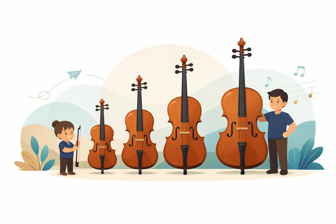 Fractional Cello Size Chart for Young Players