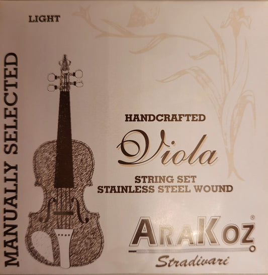 AraKoz "Stradivari" Student Viola String Set - 4/4