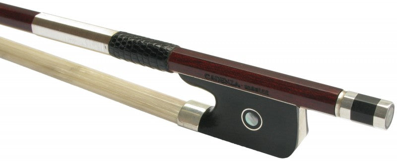 Cadenza Viola bow with pernambuco veneer, ebony frog and silver mounting