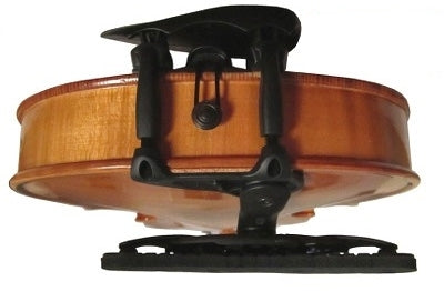 Wittner Isny Violin Shoulder Rest, 4/4-3/4, attached to the violin