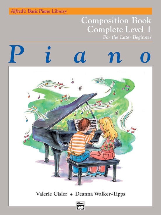 Alfred's Basic Piano Library: Composition Book Complete 1 (1A/1B) Strings, Bows & More