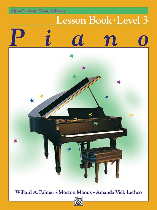 Alfred's Basic Piano Library: Lesson Book 3 Strings, Bows & More
