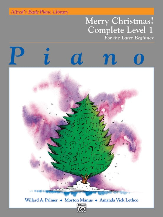 Alfred's Basic Piano Library: Merry Christmas! Complete Book 1 (1A/1B) Strings, Bows & More