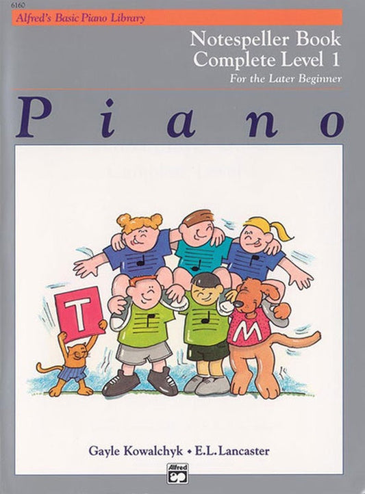Alfred's Basic Piano Library: Notespeller Book Complete 1 (1A/1B) Strings, Bows & More