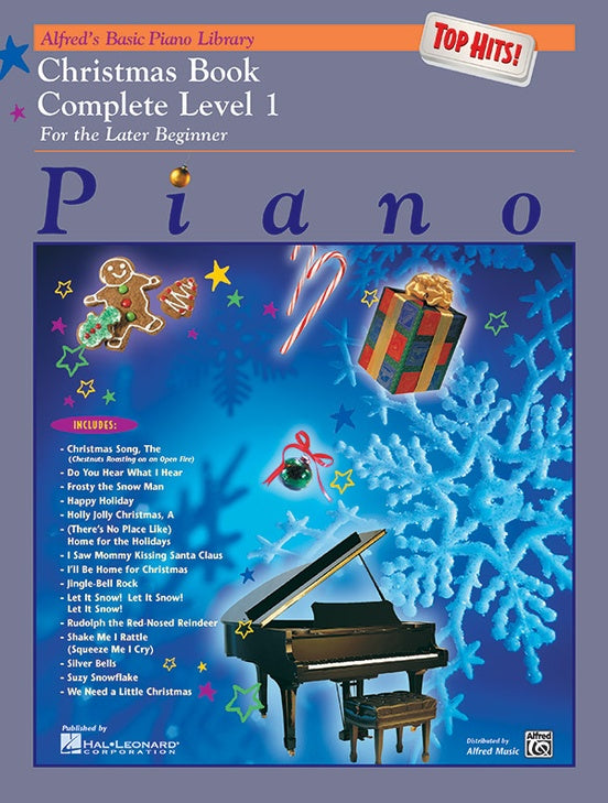 Alfred's Basic Piano Library: Top Hits! Christmas Book Complete 1 (1A/1B) Strings, Bows & More