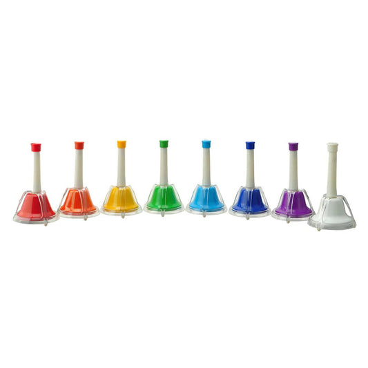 Set of colorful bells on a white background