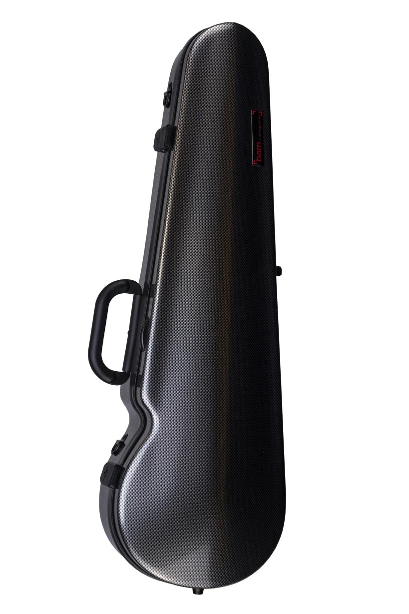 BAM Hightech Contoured Violin Case - Silver Carbon