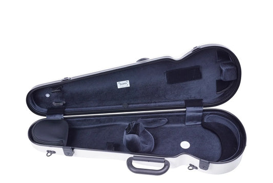 BAM Hightech Contoured Violin Case - Open