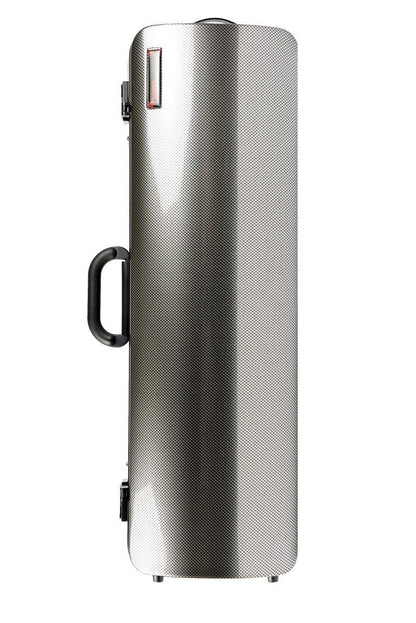 BAM Hightech Oblong Violin Case - Silver Carbon