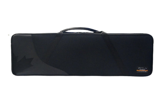 Black violin oblong case with BAM logo and maple leaf