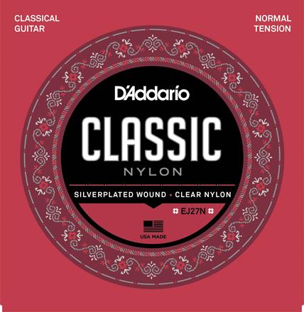 D'Addario EJ27N Student Classical Guitar Strings, Normal Tension Strings, Bows & More