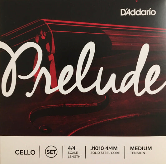 D'Addario Prelude Cello Strings, Medium Strings, Bows & More