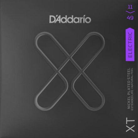 D'Addario XT 11-49 Nickel Plated Electric Guitar Strings, Medium Strings, Bows & More