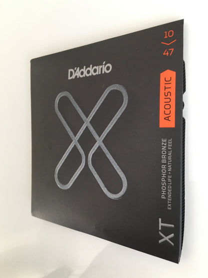 D'Addario XT Phosphor Bronze Acoustic guitar Strings, Extra Light Strings, Bows & More