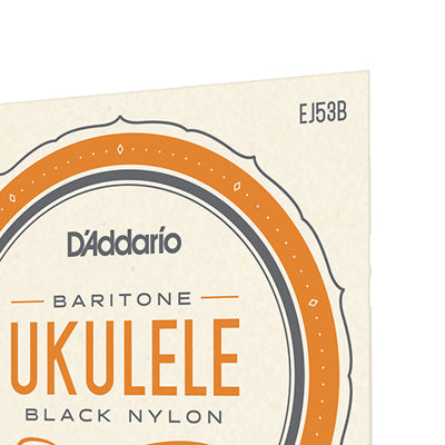 D'Addario Baritone Ukulele string set packaging on a white background