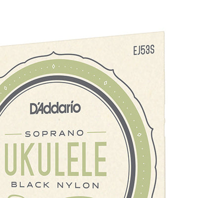 D'Addario soprano ukulele string set packaging on a white background