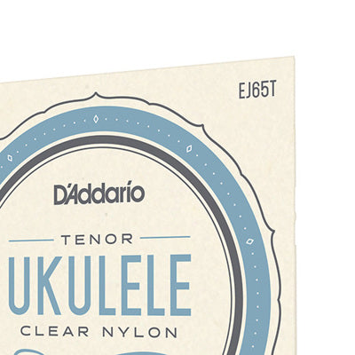 D'Addario tenor ukulele string set packaging on a white background