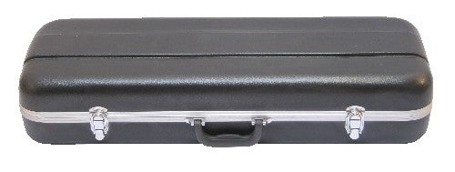 Black viola case with nickel trim
