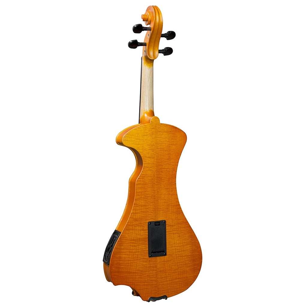 Back view of an electric violin