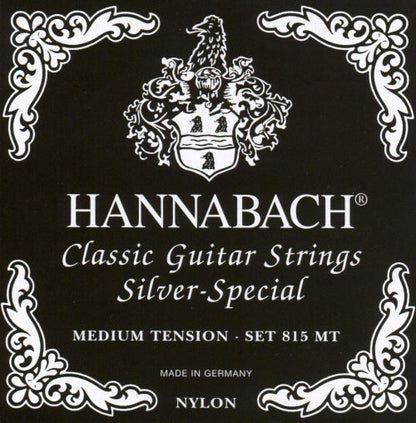 Hannabach 815 Silver Special Classical Guitar String Set - CLEARANCE! Strings, Bows & More
