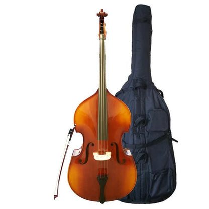 Hora 'Rhapsody' Solid Flat Back Double Bass Outfit - 3/4 Strings, Bows & More