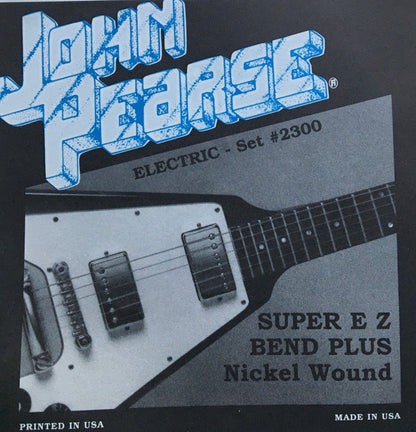 John Pearse 2300 Super EZ Bend Plus Nickel Wound Electric Guitar String Set Strings, Bows & More