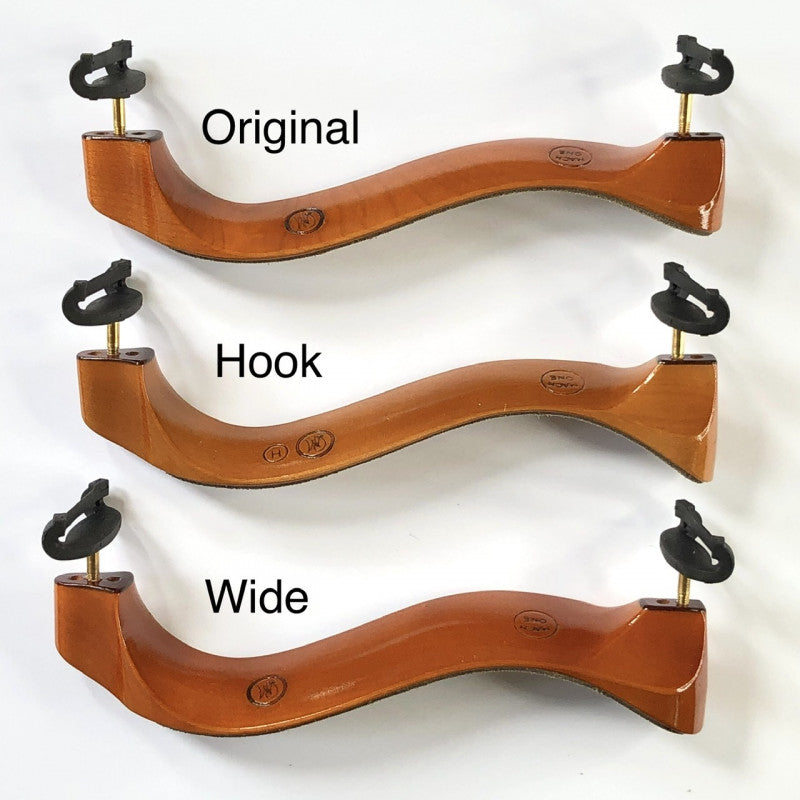 MachOne Maple Violin Shoulder Rests - Original, Hook, Wide