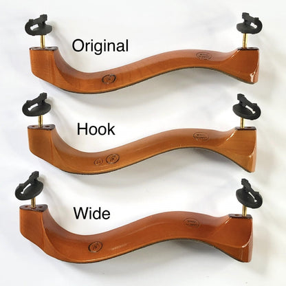 MachOne Maple Violin Shoulder Rests - Original, Hook, Wide