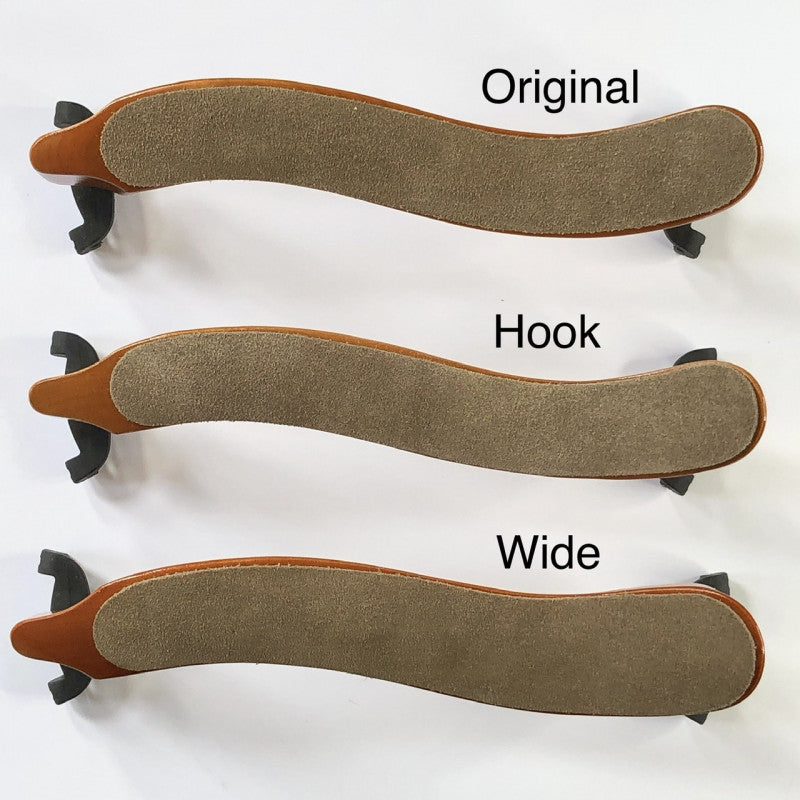 MachOne Maple Violin Shoulder Rests - Original, Hook, Wide - bottom view