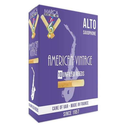 Marca American Vintage Alto Saxophone Reeds - Box of 10 Strings, Bows & More