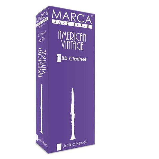Marca American Vintage B flat Clarinet Reeds - Box of 10 Strings, Bows & More