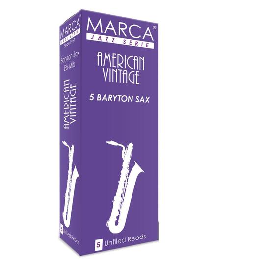 Marca American Vintage Baritone Saxophone Reeds - Box of 5 Strings, Bows & More