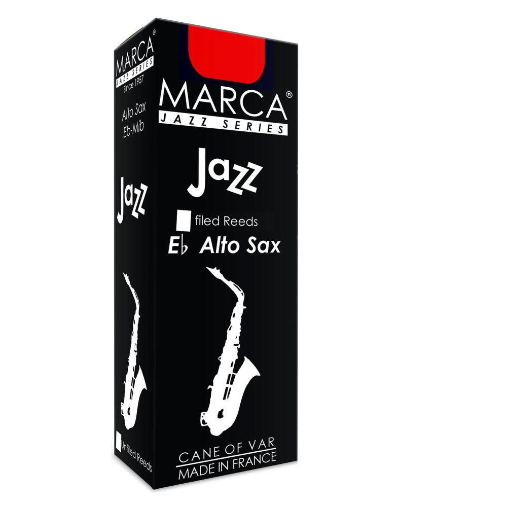 Marca JAZZ Filed Alto Saxophone Reeds - Box of 10 Strings, Bows & More