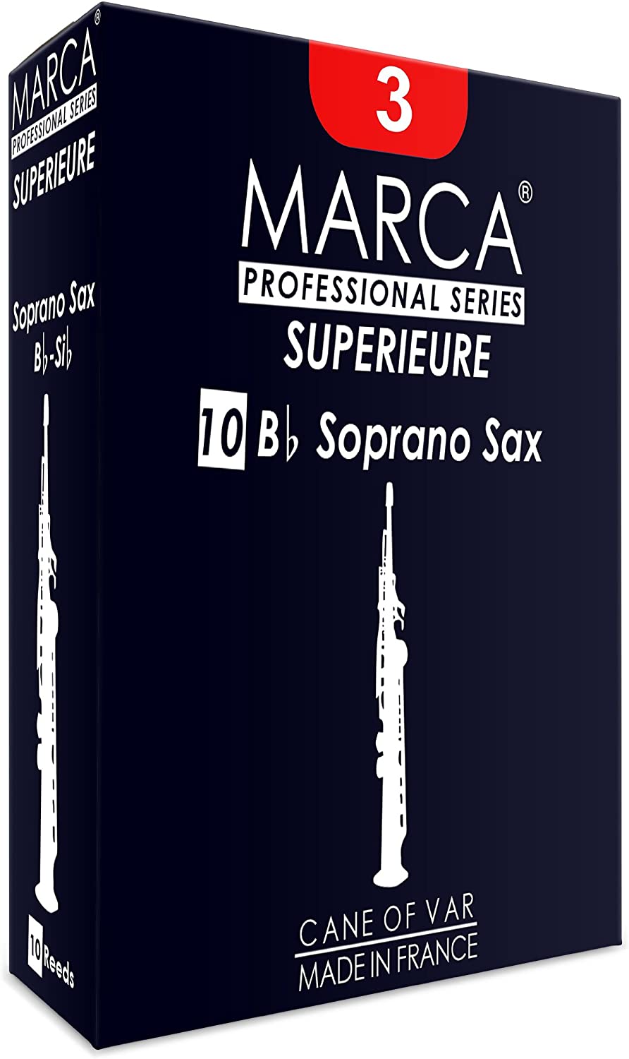 Marca Superieure Soprano Saxophone Reeds - Box of 10 Strings, Bows & More