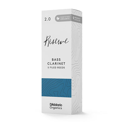 D'Addario Organic Reserve Bass Clarinet Reeds - Box of 5