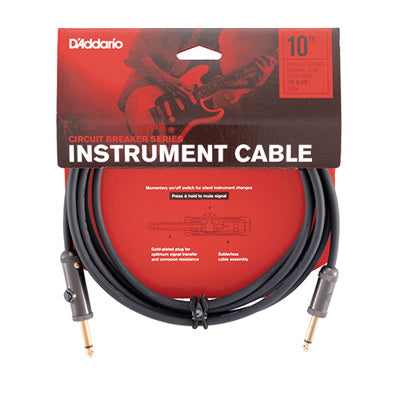 D'Addario instrument cable packaging with red and black design