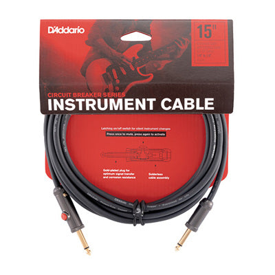 D'Addario instrument cable packaging with red and black design
