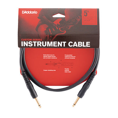 D'Addario instrument cable packaging with cable inside on a white background