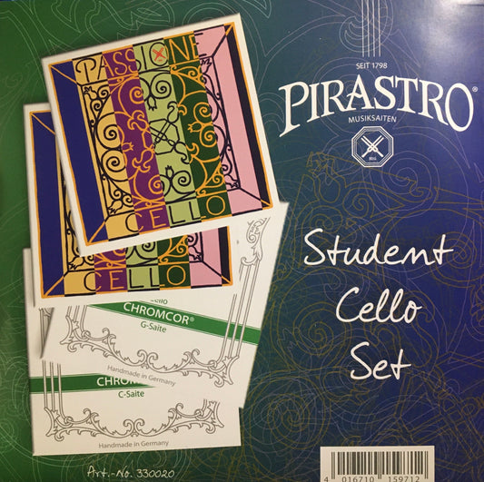 Pirastro Student Cello String Set - 4/4 Strings, Bows & More