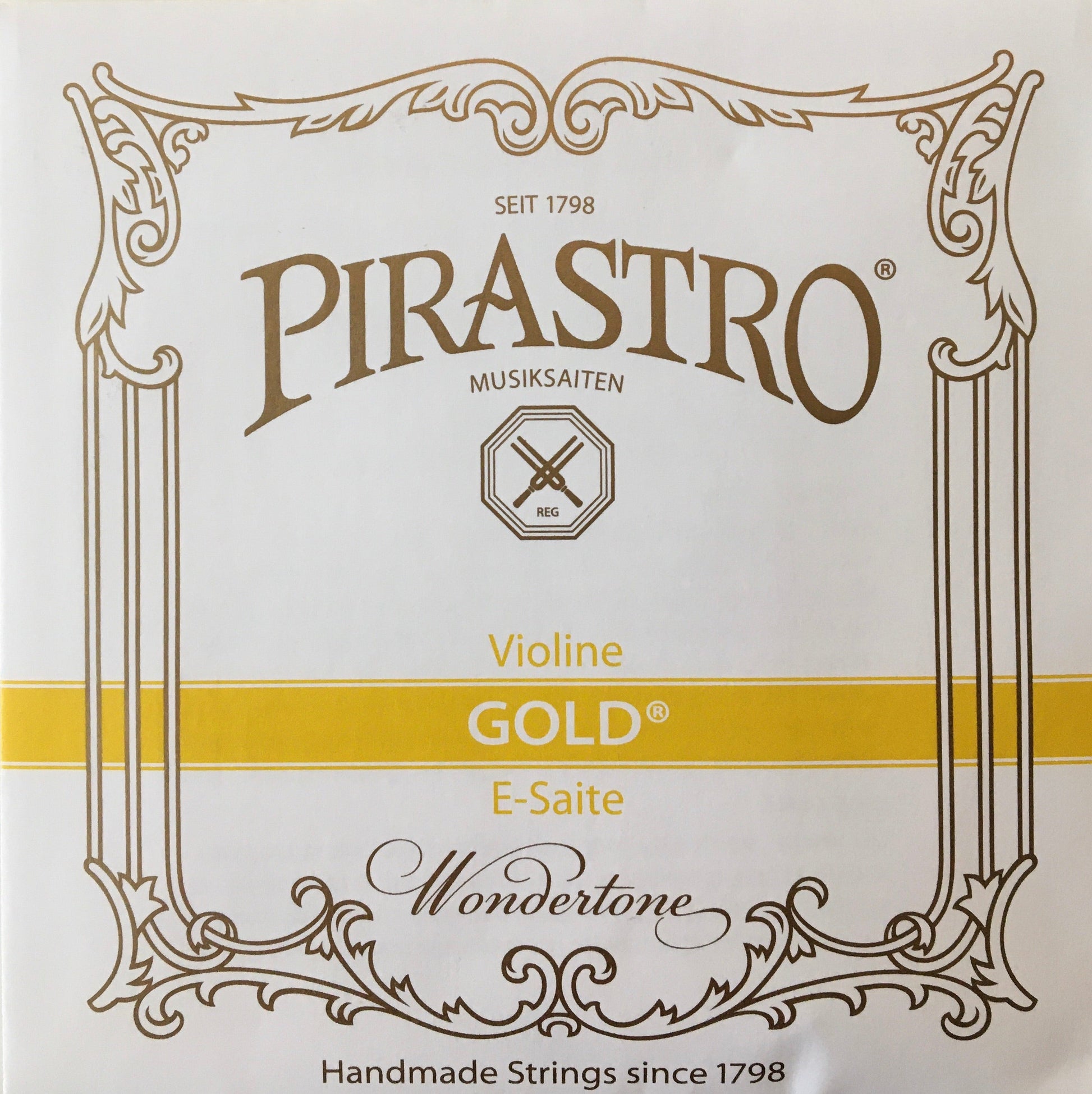 Pirastro Tonica Gold-E Violin String Set - 4/4 Strings, Bows & More