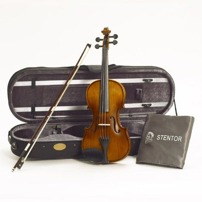 Stentor Graduate Violin Outfit, 4/4 Strings, Bows & More