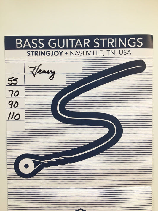 StringJoy Bass Guitar String Set, Heavy Strings, Bows & More