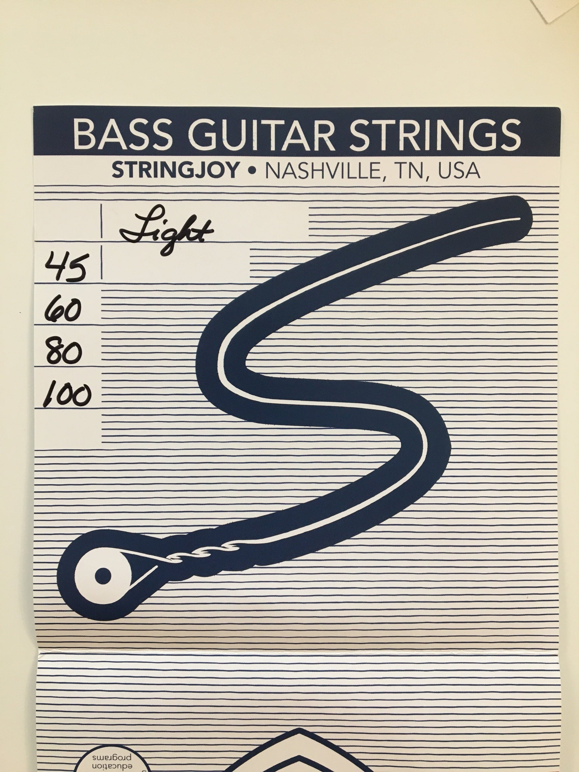 StringJoy Bass Guitar String Set, Light Strings, Bows & More