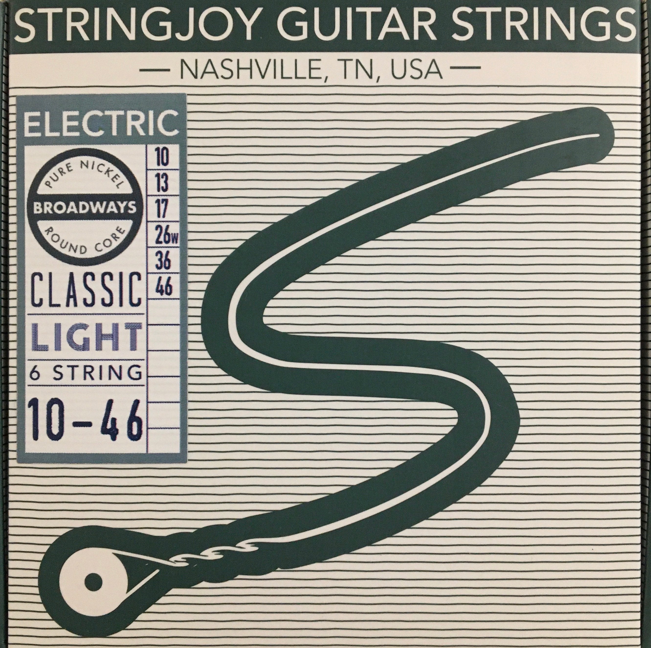 StringJoy Broadways Pure Nickel Electric Guitar Strings Strings