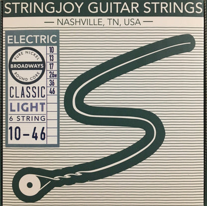 StringJoy Broadways Pure Nickel Electric Guitar Strings Strings, Bows & More