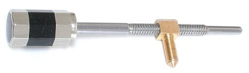 Violin Bow Frog Screw with Black and Nickel Button and Brass Eyelet